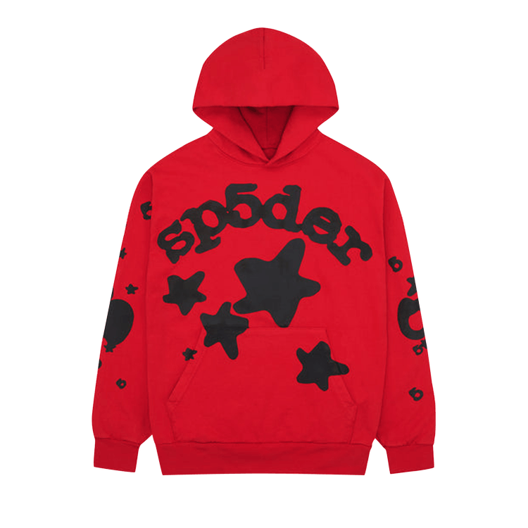 SP5DER RED BELUGA HOODIE
